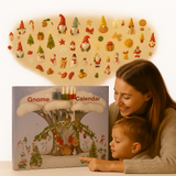 Calendario de Adviento GNOMEDAYS 2025 | Hecho a Mano con 3 Gnomos de Peluche y 24 Sorpresas