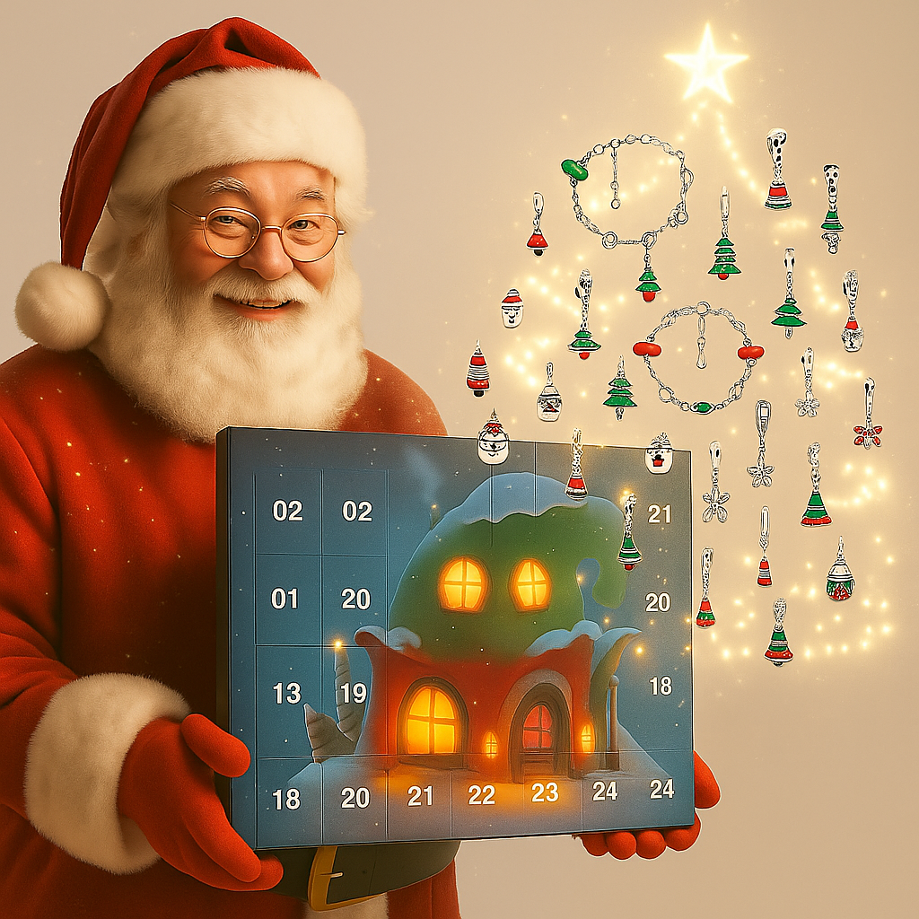 CharmXmas – Advent Calendar 2025 with DIY Bracelet Set and 24 Shiny Surprises