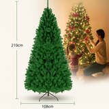 Albero di Natale Verde Artificiale da - 90 a 240 cm | Decorazione Natalizia Interna ed Esterna