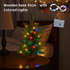 Mini Árbol de Navidad Nevado con Luces LED | Decoración de Mesa o Escritorio enRealista