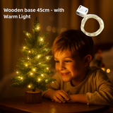 Mini Árbol de Navidad Nevado con Luces LED | Decoración de Mesa o Escritorio enRealista