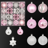 Bolas de Navidad de Plástico Irrompibles – Conjunto de Adornos Elegantes para Árbol