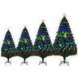 Árbol de Navidad Artificial Preiluminado LED – Pino Realista con Estrella Decorativa