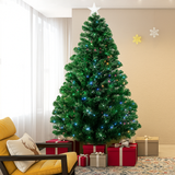 Árbol de Navidad Artificial Preiluminado LED – Pino Realista con Estrella Decorativa