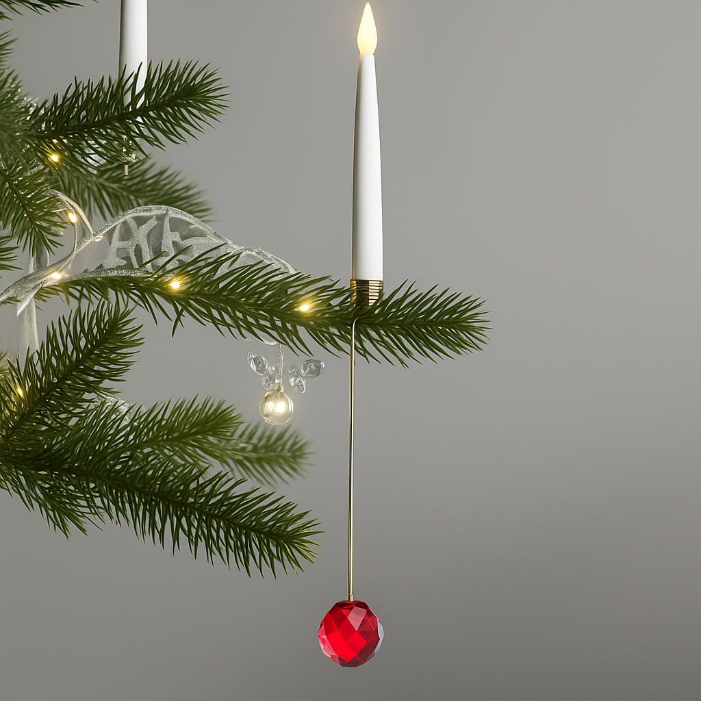 Velas LED Parpadeantes para Árbol de Navidad – Iluminación Realista y Segura sin Llama