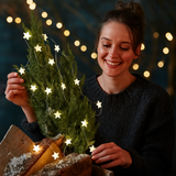 Luces LED Estrella Navideñas – Guirnalda de Hadas con Temporizador Automático