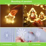 Wielokolorowe lampki LED na choinkę – 8 trybów z mini ozdobami