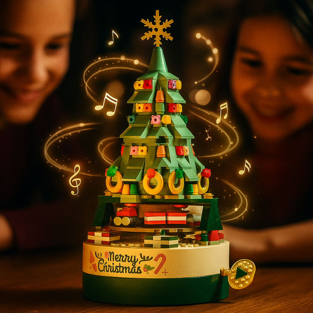 Caja de Música Navideña BuildaTune – Árbol Musical Personalizable