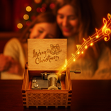 Scatola Musicale Natalizia in Legno – Ballerina Fatta a Mano