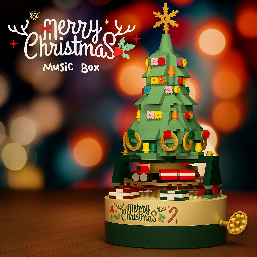 Caja de Música Navideña BuildaTune – Árbol Musical Personalizable