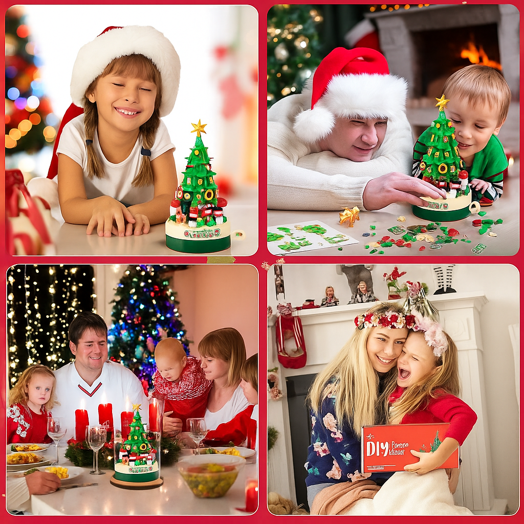 Caja de Música Navideña BuildaTune – Árbol Musical Personalizable