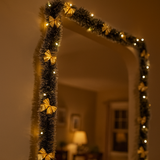 Girlanda poinsecji 2 m – dekoracja świąteczna na choinkę, stół i kominek