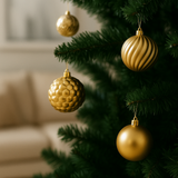 Zestaw luksusowych bombek choinkowych – 16 sztuk o średnicy 6 cm na choinkę