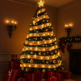 Cinta de Navidad LED 2/5/10M – Iluminación Decorativa Multicolor para Interior y Exterior