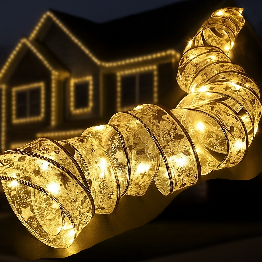 Cinta de Navidad LED 2/5/10M – Iluminación Decorativa Multicolor para Interior y Exterior