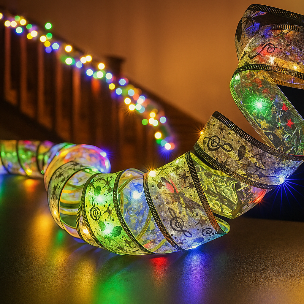 Cinta de Navidad LED 2/5/10M – Iluminación Decorativa Multicolor para Interior y Exterior