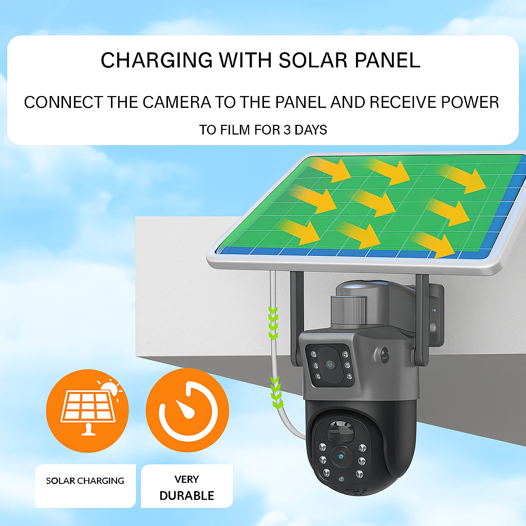 Cámara de Seguridad Inalámbrica DualGuard 4K