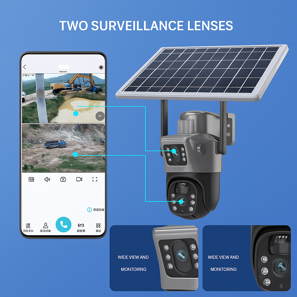 Cámara de Seguridad Inalámbrica DualGuard 4K