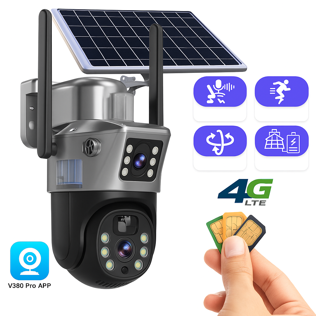 Cámara de Seguridad Inalámbrica DualGuard 4K