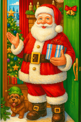 Decorazione per Porta d'Ingresso di Natale