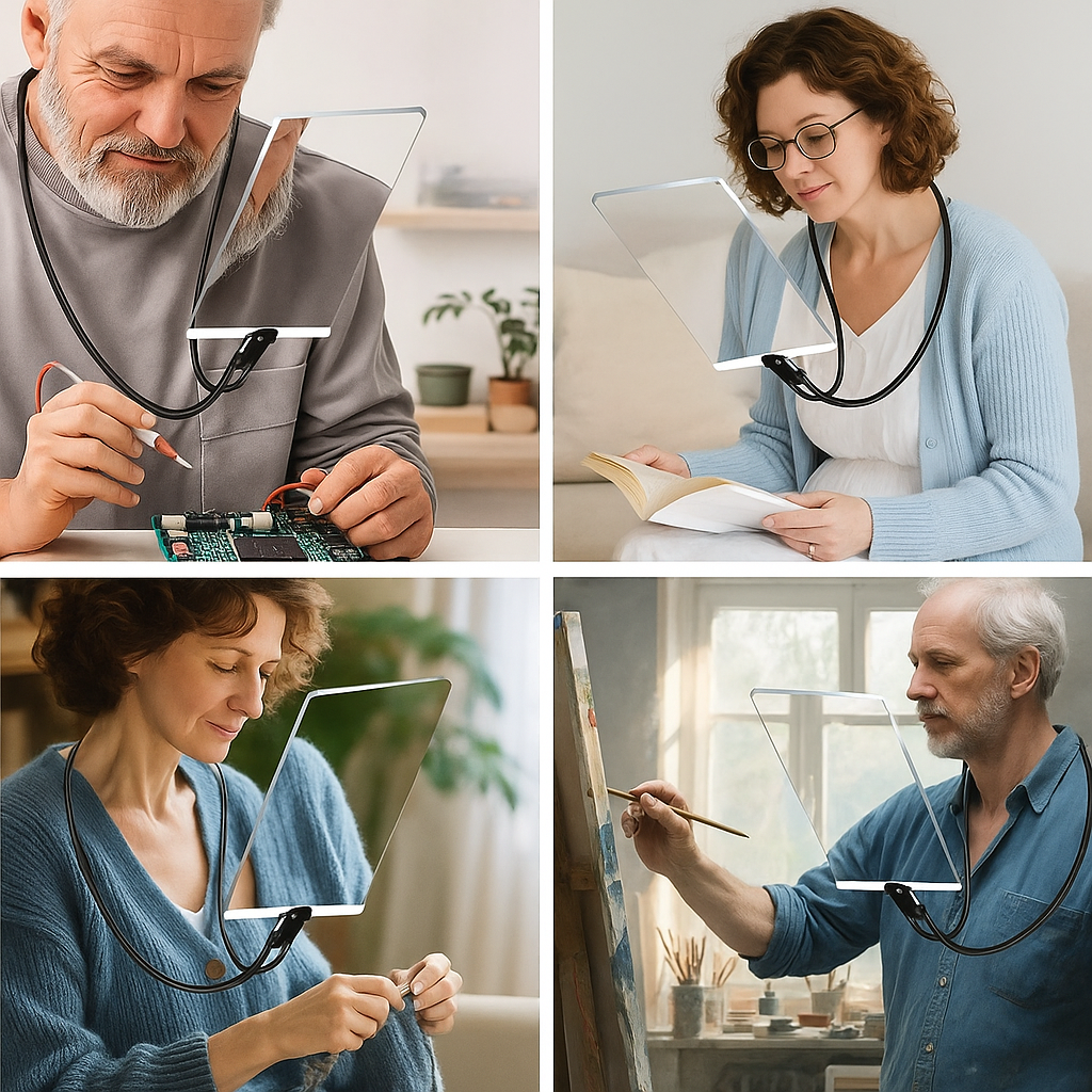 Lente d'ingrandimento in vetro per leggere