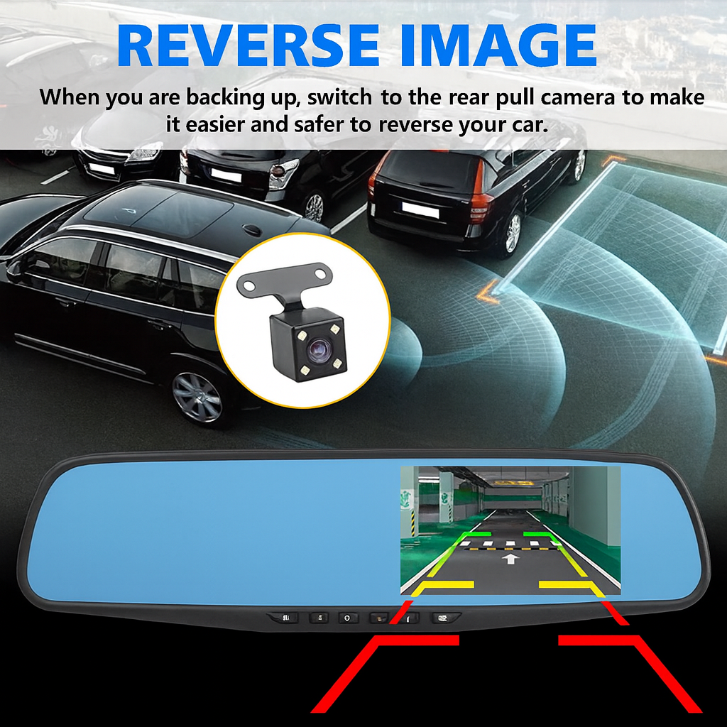 Telecamera wireless per specchietto retrovisore