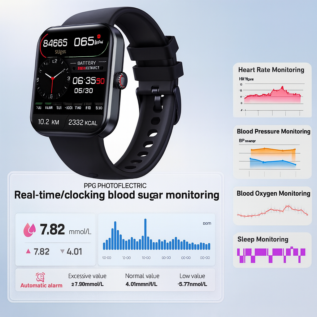Reloj Inteligente con Monitoreo de Bienestar y Nivel de Glucosa