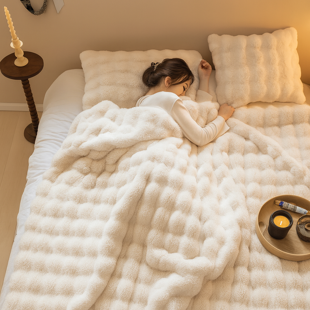 Manta Pluche Suave CozyCloud - Cálida, Ultraacogedora