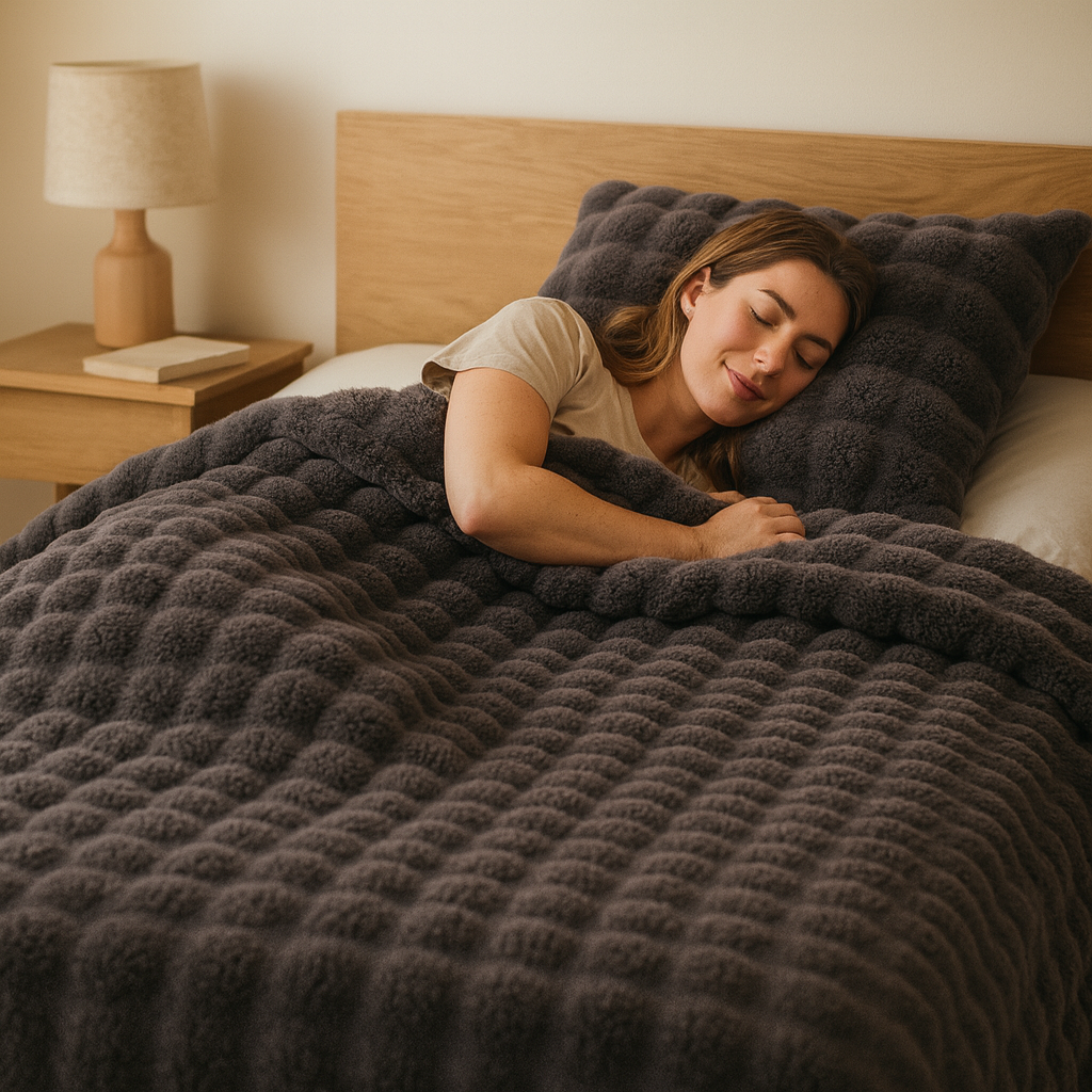 Manta Pluche Suave CozyCloud - Cálida, Ultraacogedora