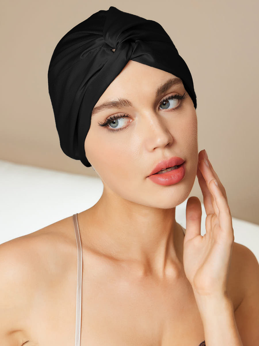 SilkRelax - Gorro de Seda Pura Casual para Sueño Nocturno