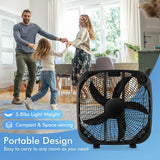 Ventilador de Piso 20" - Enfriamiento Portátil - 3 Velocidades - Control Perilla - VyFlair