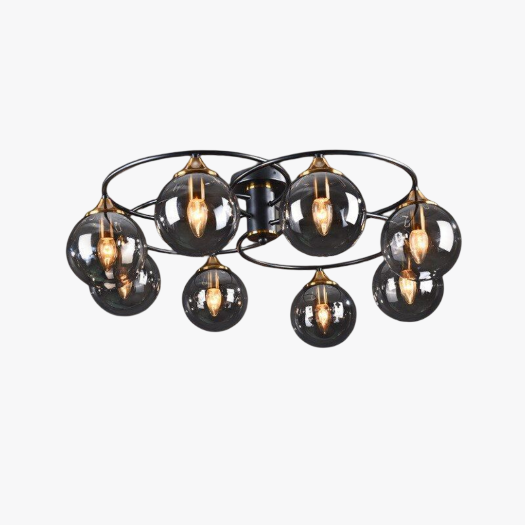 Lámpara de techo LED redonda de Valentina Vintage-ceiling lamps-VyFlair