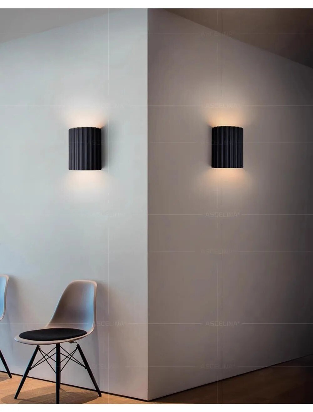LumeSculpt – Lámpara de Pared Moderna de Resina - VyFlair