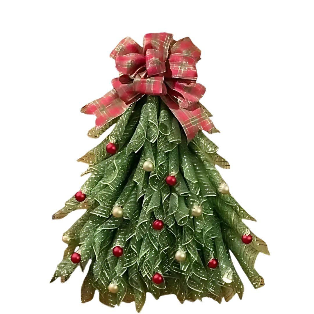 Corona de Navidad Hecha a Mano – Decoración con Luces LED para Puerta Principal