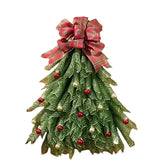 Corona de Navidad Hecha a Mano – Decoración con Luces LED para Puerta Principal