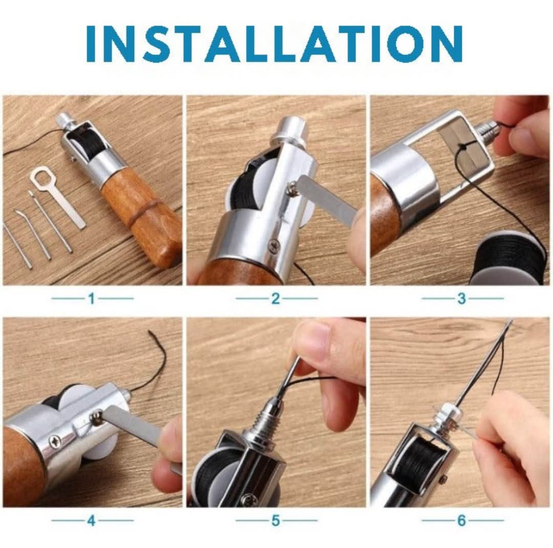 Puntadas de costura de la artesan de cuero Herramientas de aguja para recoger-Needle Tools-VyFlair