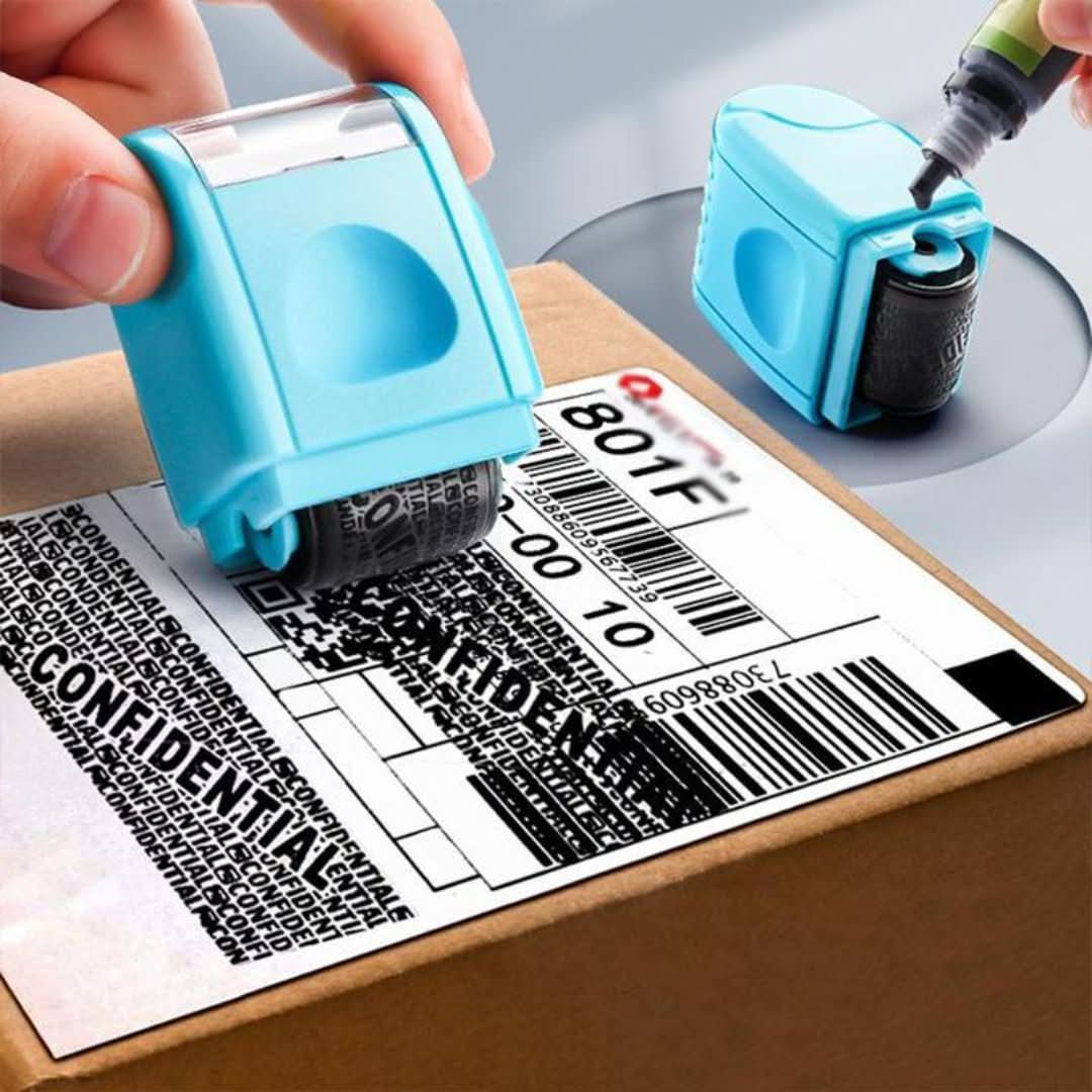Sello de rodillo con sello de privacidad-Roller Stamp-VyFlair