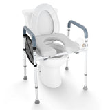 Asiento Elevador de Inodoro Ajustable con Agarraderas - VyFlair