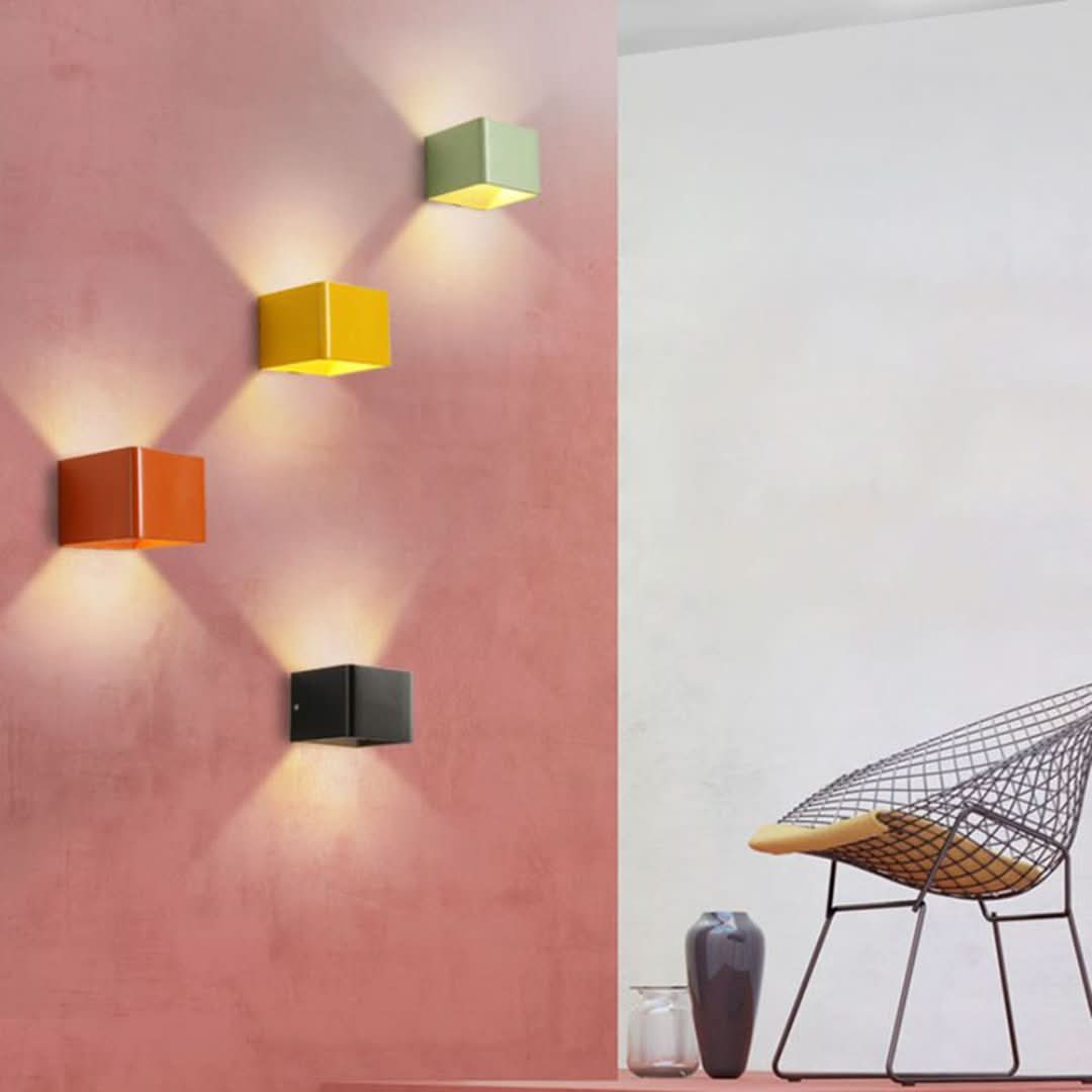 Lámpara de pared cuadrada moderna de Orr-Wall light-VyFlair