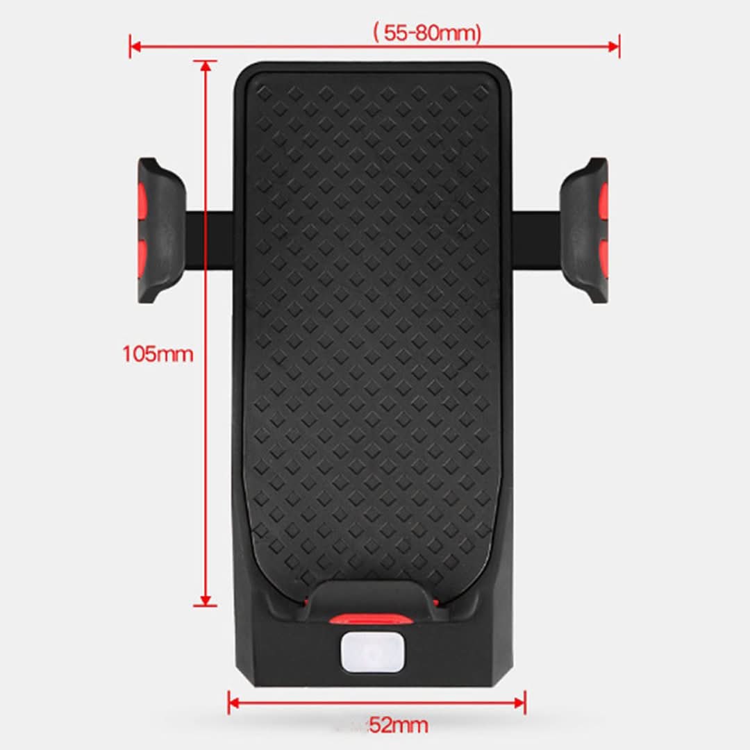 Soporte de teléfono móvil con luz de bicicleta-Phone Bracket-VyFlair