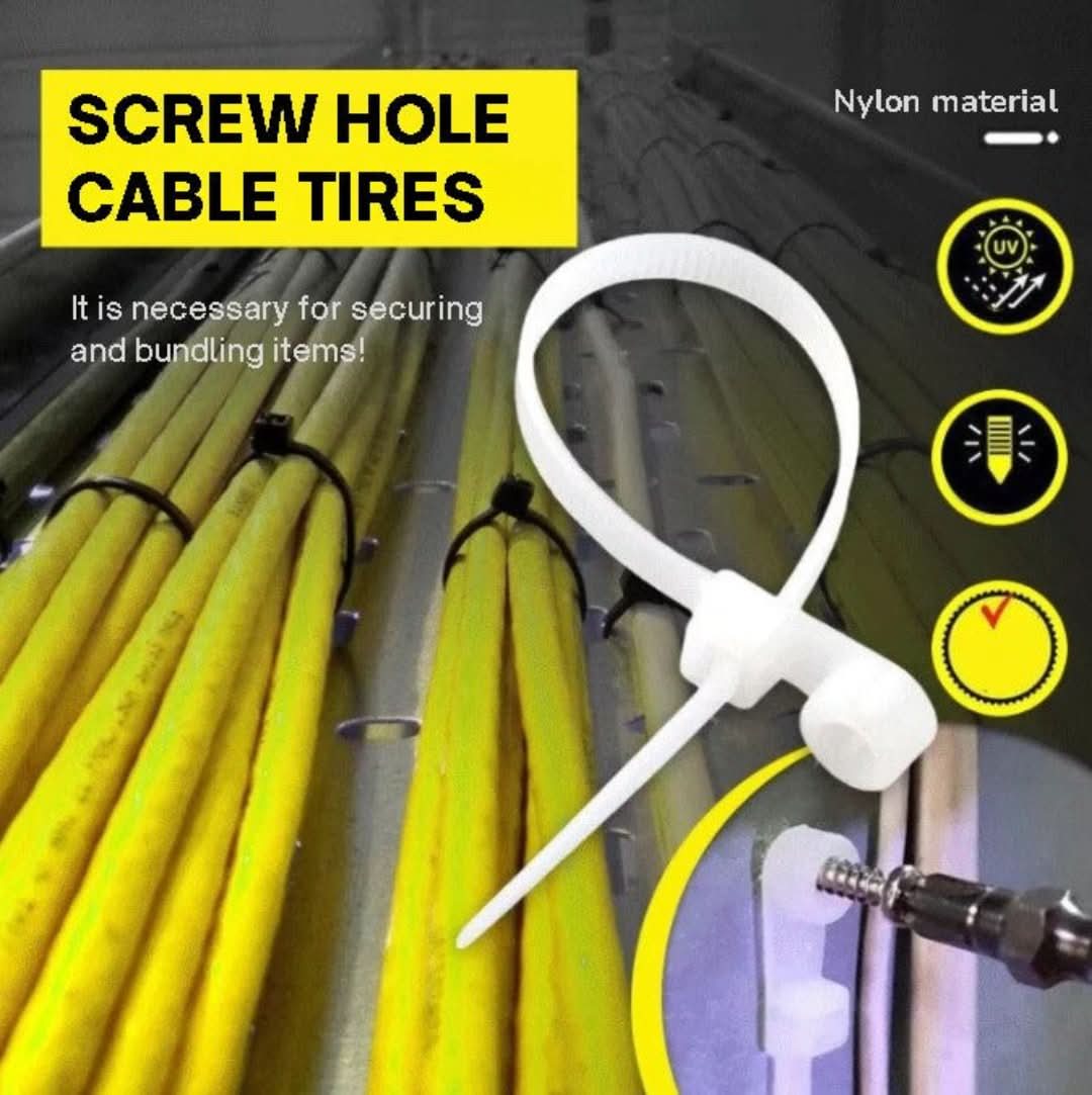 Cable corbatas con agujeros de tornillo-Cable Ties-VyFlair