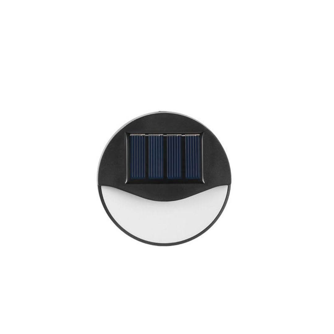 Ecobright: luces de patio solar LED impermeables para exteriores, redondos y cuadrados-Wall light-VyFlair