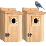 Casa de Pájaros de Cedro con Protector de Cobre - VyFlair