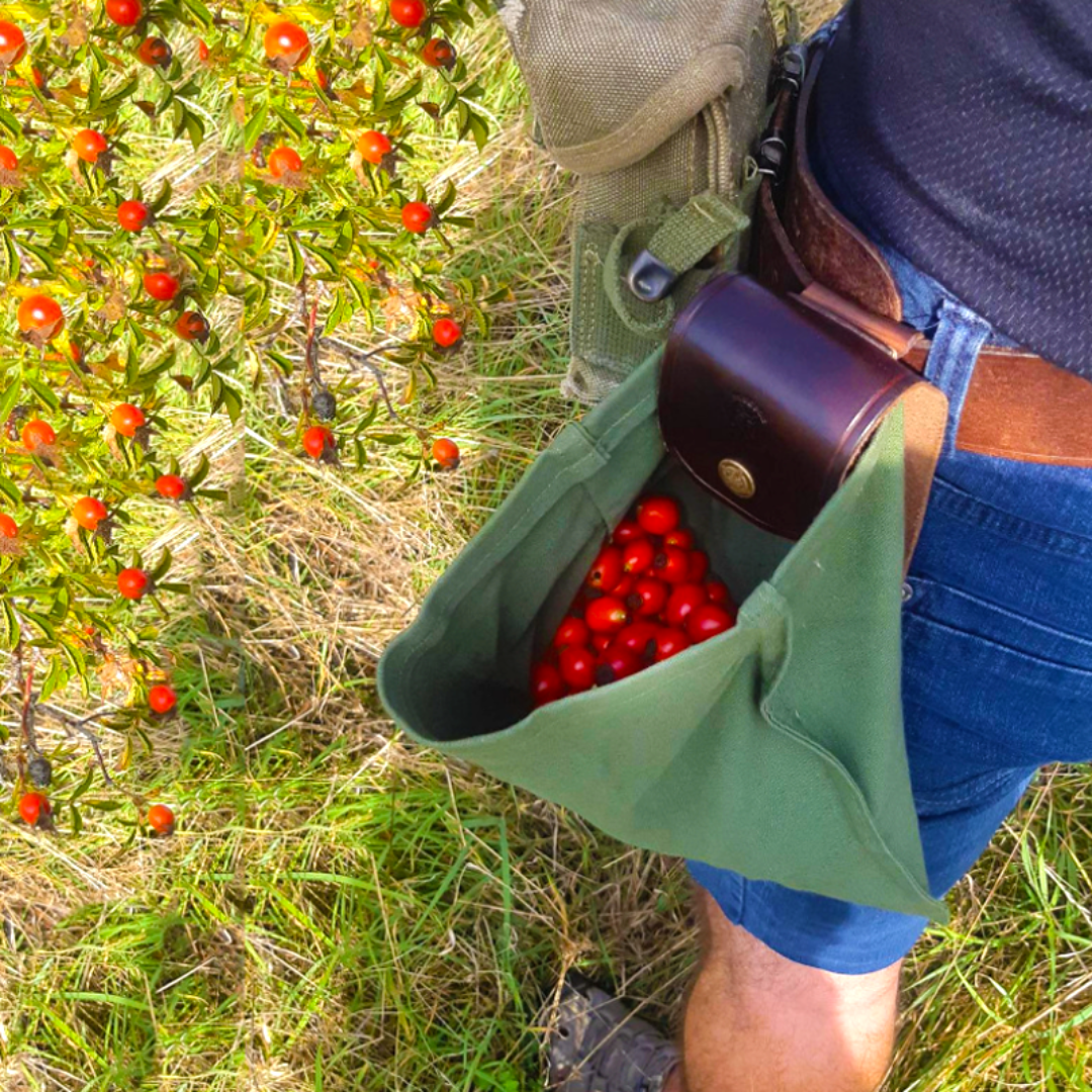 Bolsa de bushcraft de cuero y lienzo-Bushcraft Bag-VyFlair