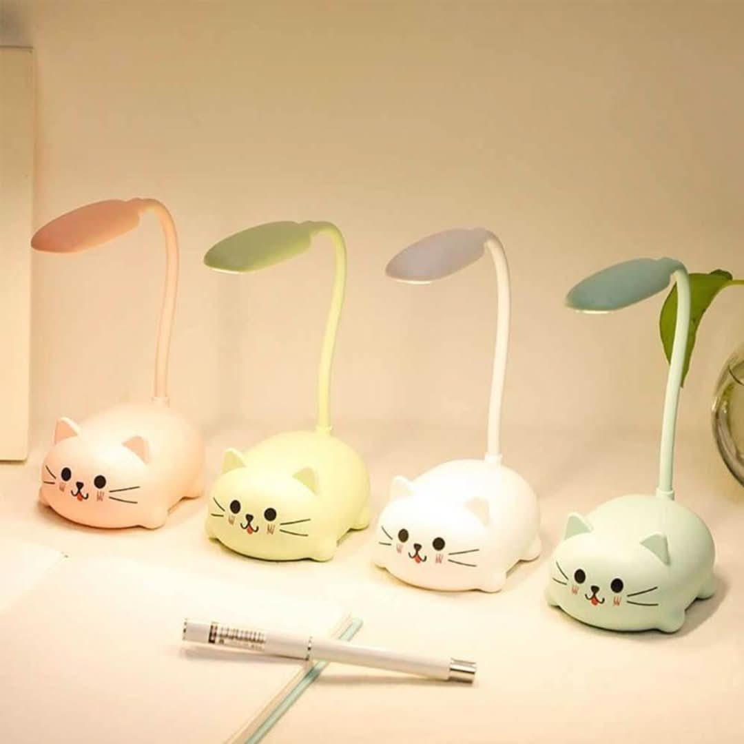 Lámpara de escritorio LED de dibujos animados de gato-Lamp-VyFlair