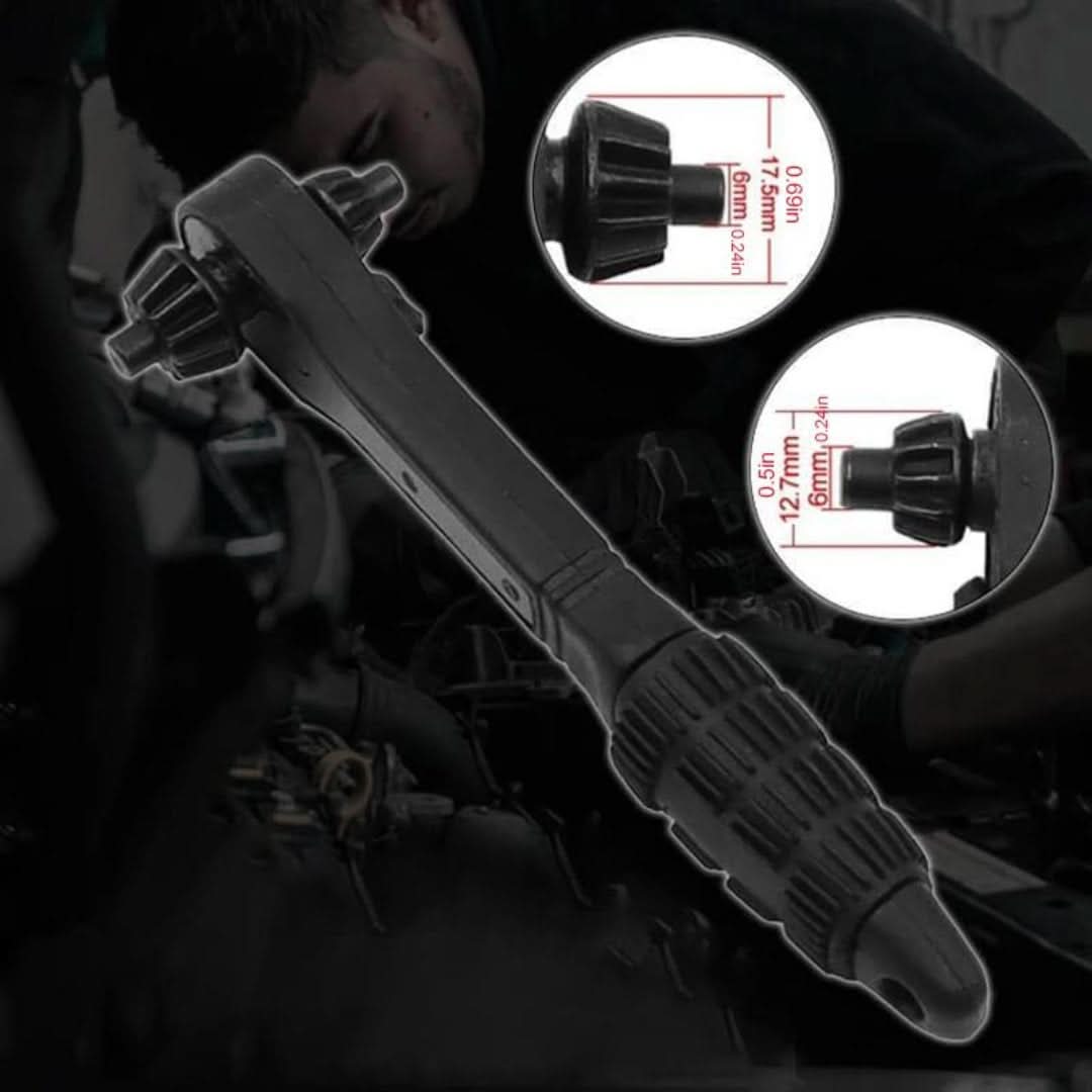 2 en 1 llave de trinquete por soporte de taladro-wrench-VyFlair