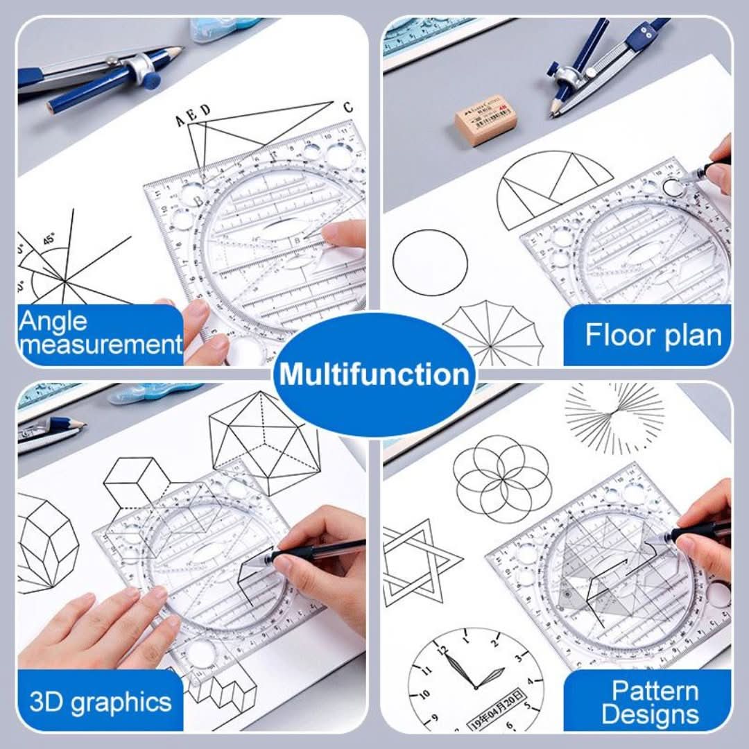 Regla de dibujo multifuncional-Drawing Ruler-VyFlair