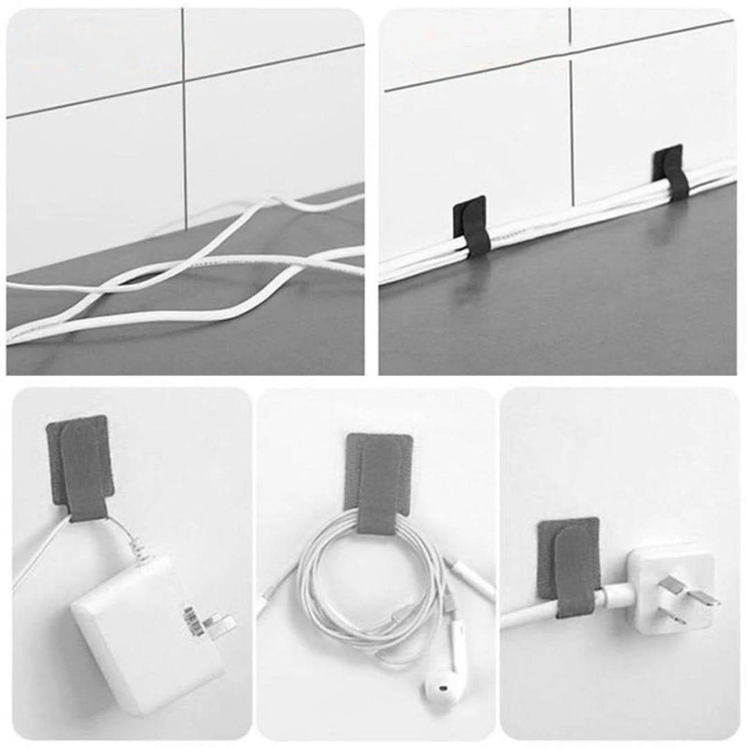 Organizador de cable de velcro adhesivo-Velcro-VyFlair