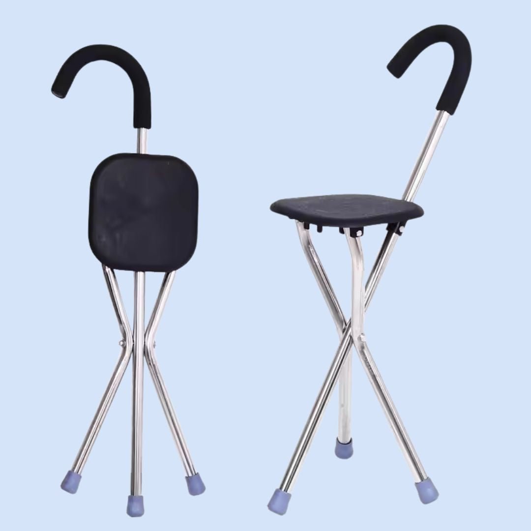 CrutchSeat Taburete Plegable para Muletas Portátil - VyFlair
