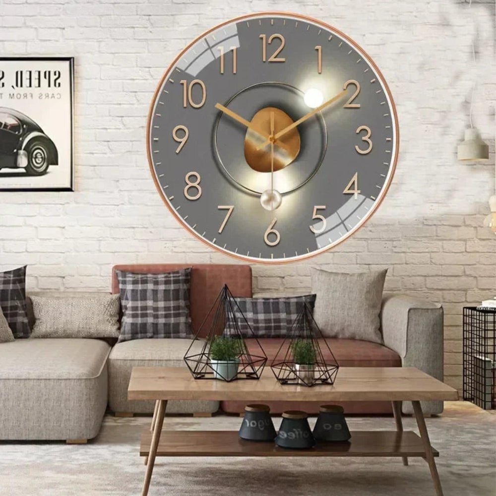 ClarityTime Reloj de Pared Digital Minimalista Silencioso - VyFlair